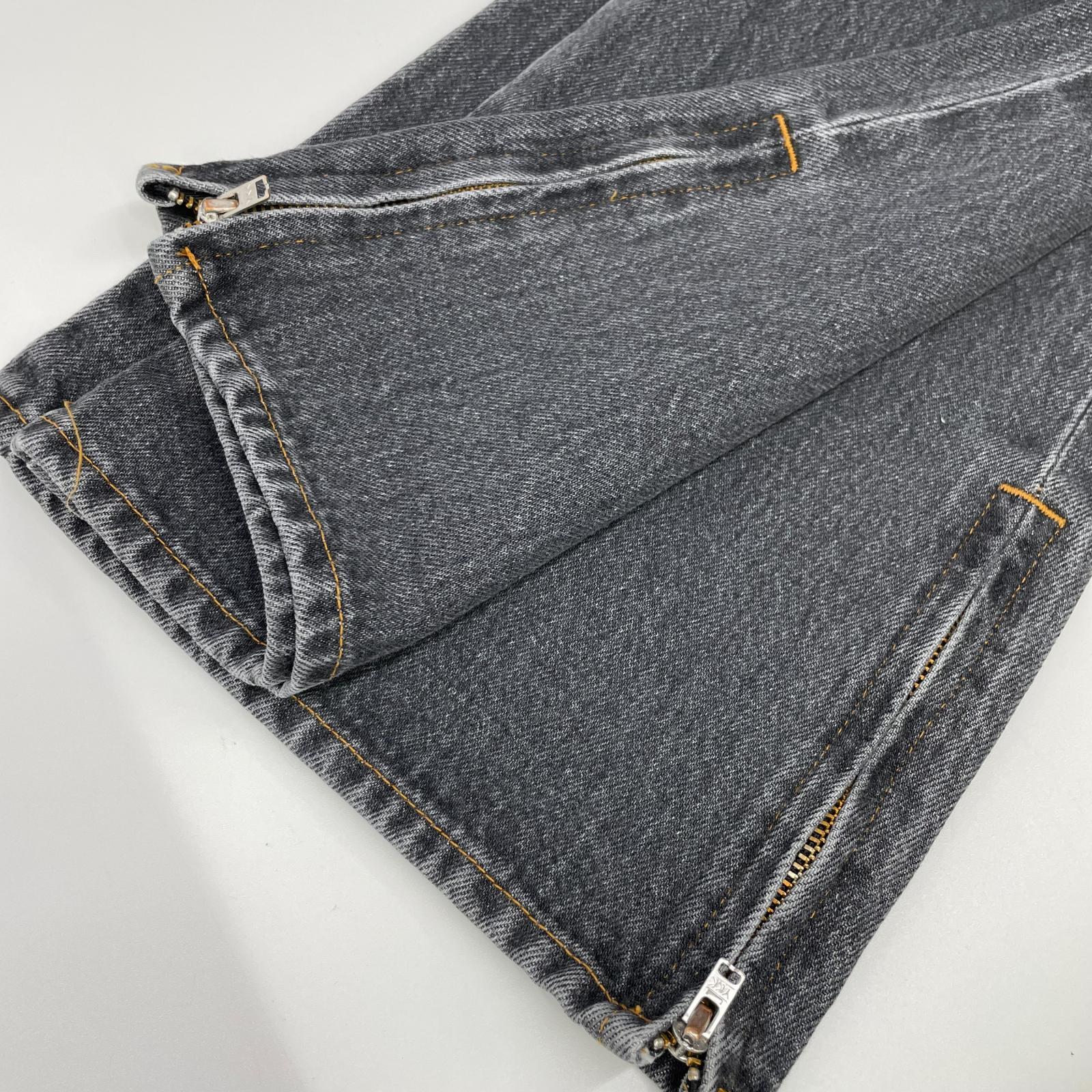 RICE NINE TEN ライスナインテン ブラック BOOT CUT SIDE ZIP JEANS フレアデニムパンツ ボトムス