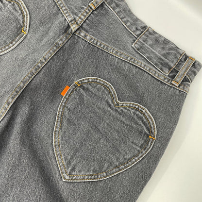 RICE NINE TEN ライスナインテン ブラック BOOT CUT SIDE ZIP JEANS フレアデニムパンツ ボトムス