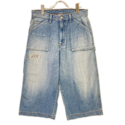 RICE NINE TEN ライスナインテン インディゴ THREE QUARTER PAINTER JEANS クロップドバギーパンツ ボトムス