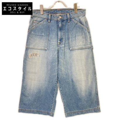 RICE NINE TEN ライスナインテン インディゴ THREE QUARTER PAINTER JEANS クロップドバギーパンツ ボトムス