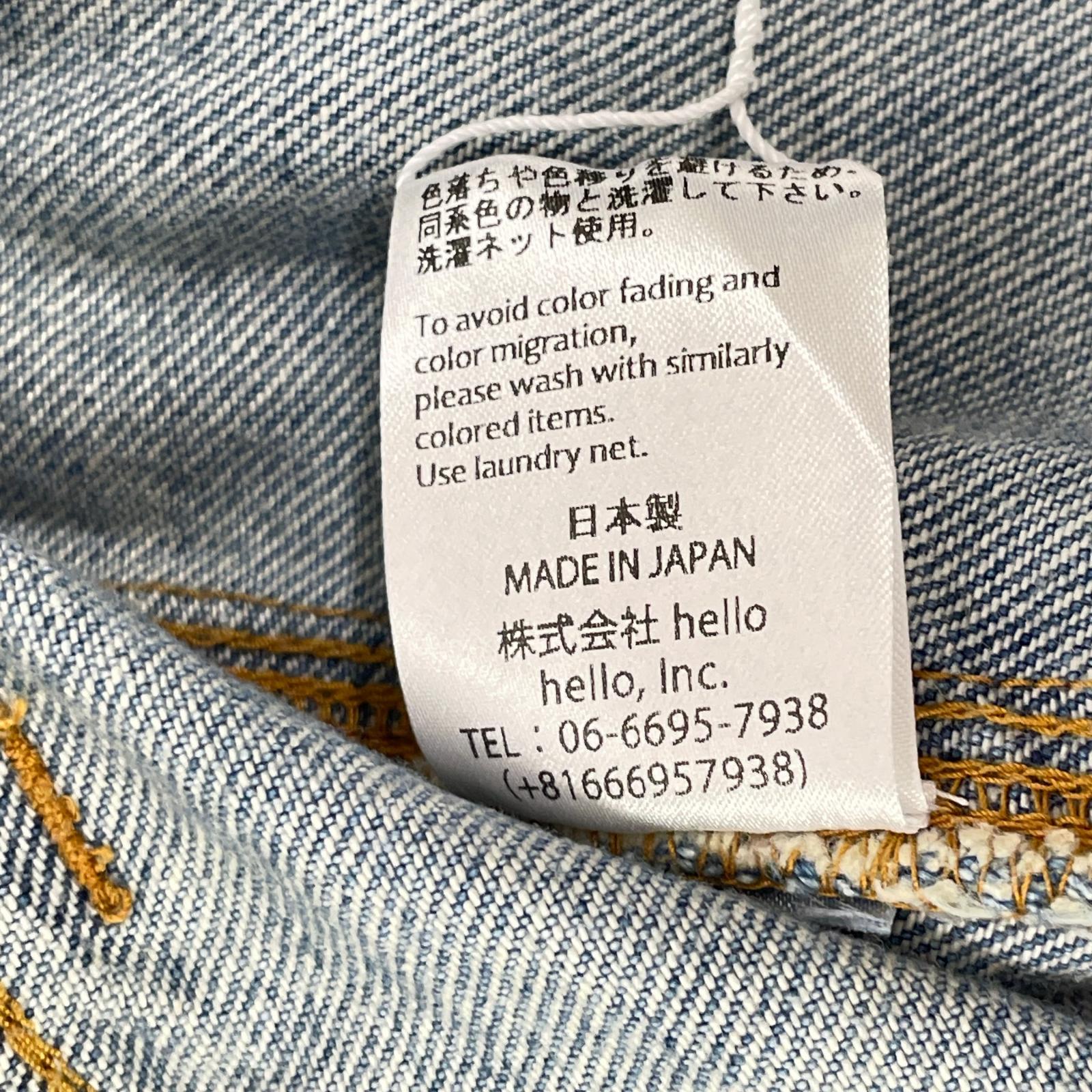 RICE NINE TEN ライスナインテン インディゴ THREE QUARTER PAINTER JEANS クロップドバギーパンツ ボトムス