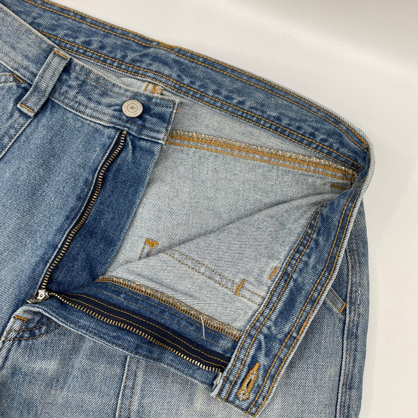RICE NINE TEN ライスナインテン インディゴ THREE QUARTER PAINTER JEANS クロップドバギーパンツ ボトムス