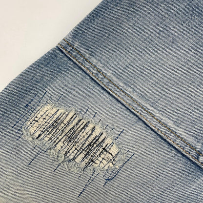 RICE NINE TEN ライスナインテン インディゴ THREE QUARTER PAINTER JEANS クロップドバギーパンツ ボトムス