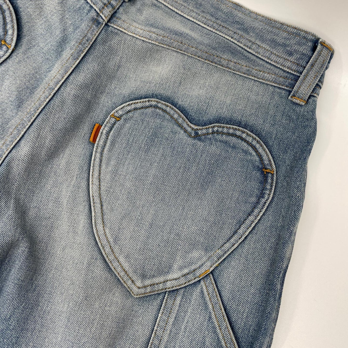 RICE NINE TEN ライスナインテン インディゴ THREE QUARTER PAINTER JEANS クロップドバギーパンツ ボトムス