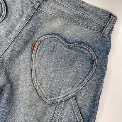 RICE NINE TEN ライスナインテン インディゴ THREE QUARTER PAINTER JEANS クロップドバギーパンツ ボトムス