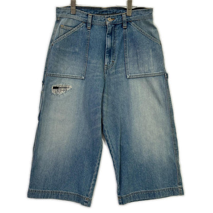 RICE NINE TEN ライスナインテン インディゴ THREE QUARTER PAINTER JEANS クロップドバギーパンツ ボトムス