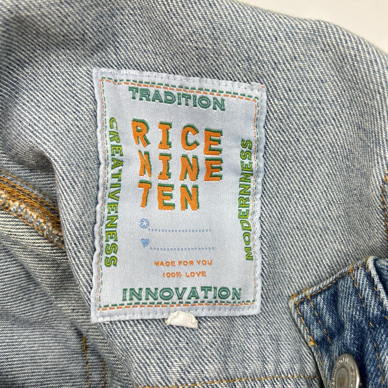 RICE NINE TEN ライスナインテン インディゴ THREE QUARTER PAINTER JEANS クロップドバギーパンツ ボトムス