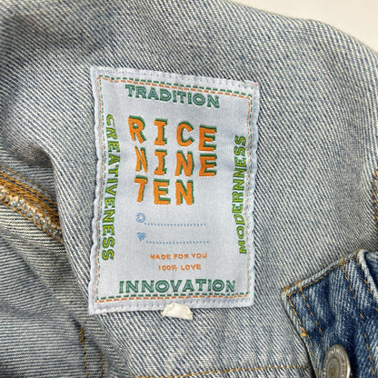 RICE NINE TEN ライスナインテン インディゴ THREE QUARTER PAINTER JEANS クロップドバギーパンツ ボトムス