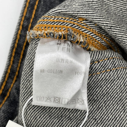 RICE NINE TEN ライスナインテン ブラック THREE QUARTER PAINTER JEANS クロップドバギーパンツ ボトムス