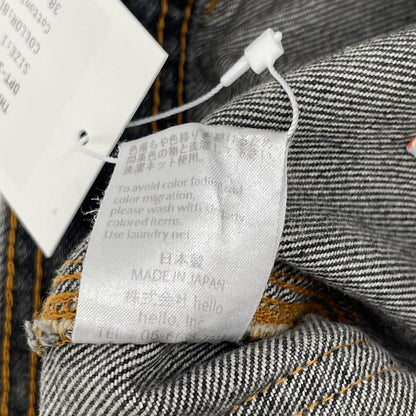 RICE NINE TEN ライスナインテン ブラック THREE QUARTER PAINTER JEANS クロップドバギーパンツ ボトムス