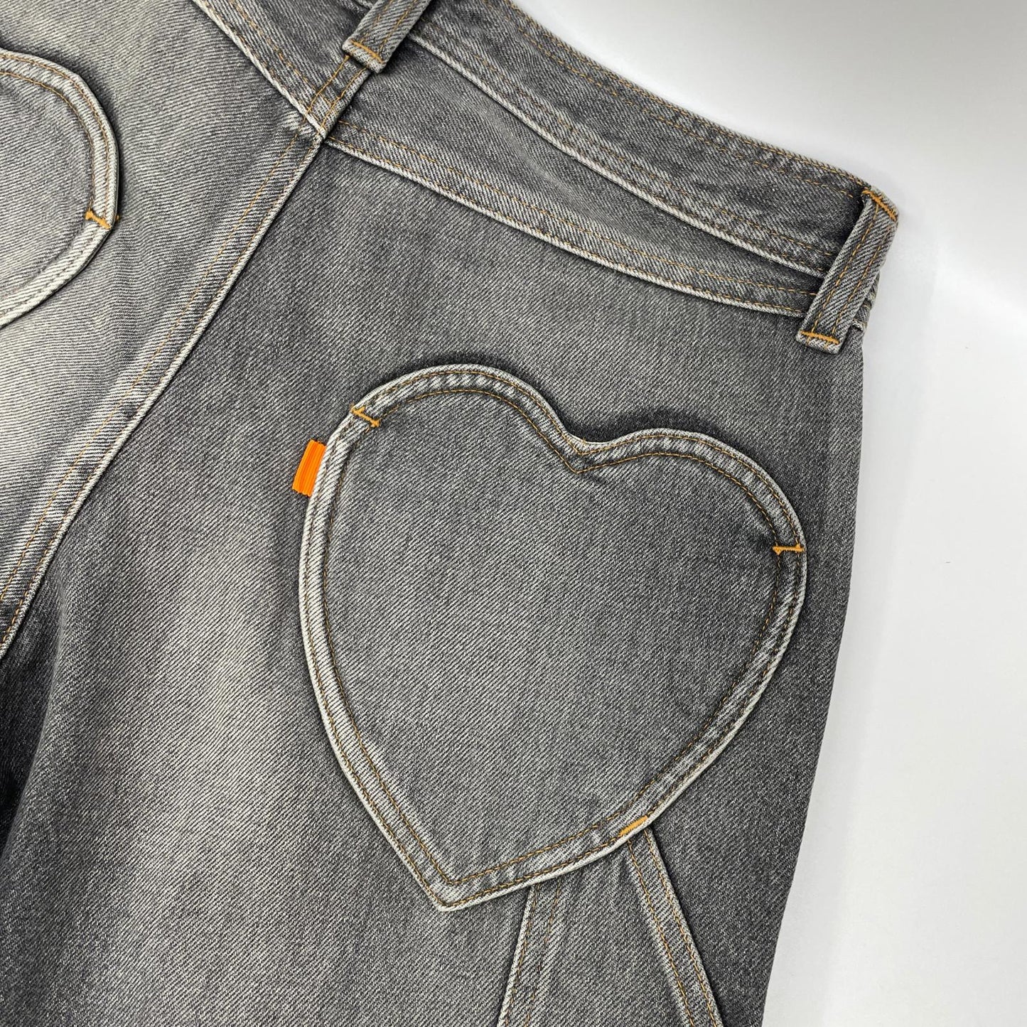 RICE NINE TEN ライスナインテン ブラック THREE QUARTER PAINTER JEANS クロップドバギーパンツ ボトムス