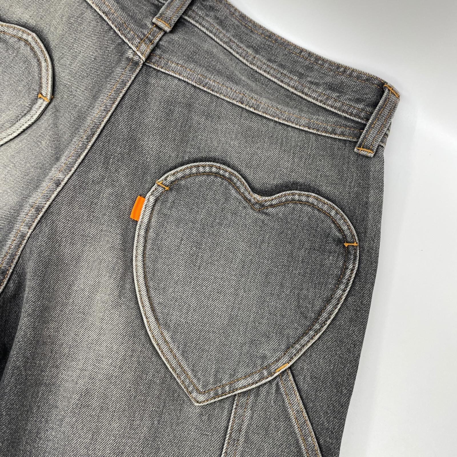 RICE NINE TEN ライスナインテン ブラック THREE QUARTER PAINTER JEANS クロップドバギーパンツ ボトムス