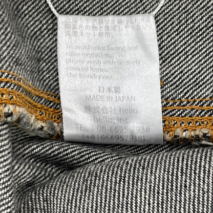 RICE NINE TEN ライスナインテン ブラック THREE QUARTER PAINTER JEANS クロップドバギーパンツ ボトムス