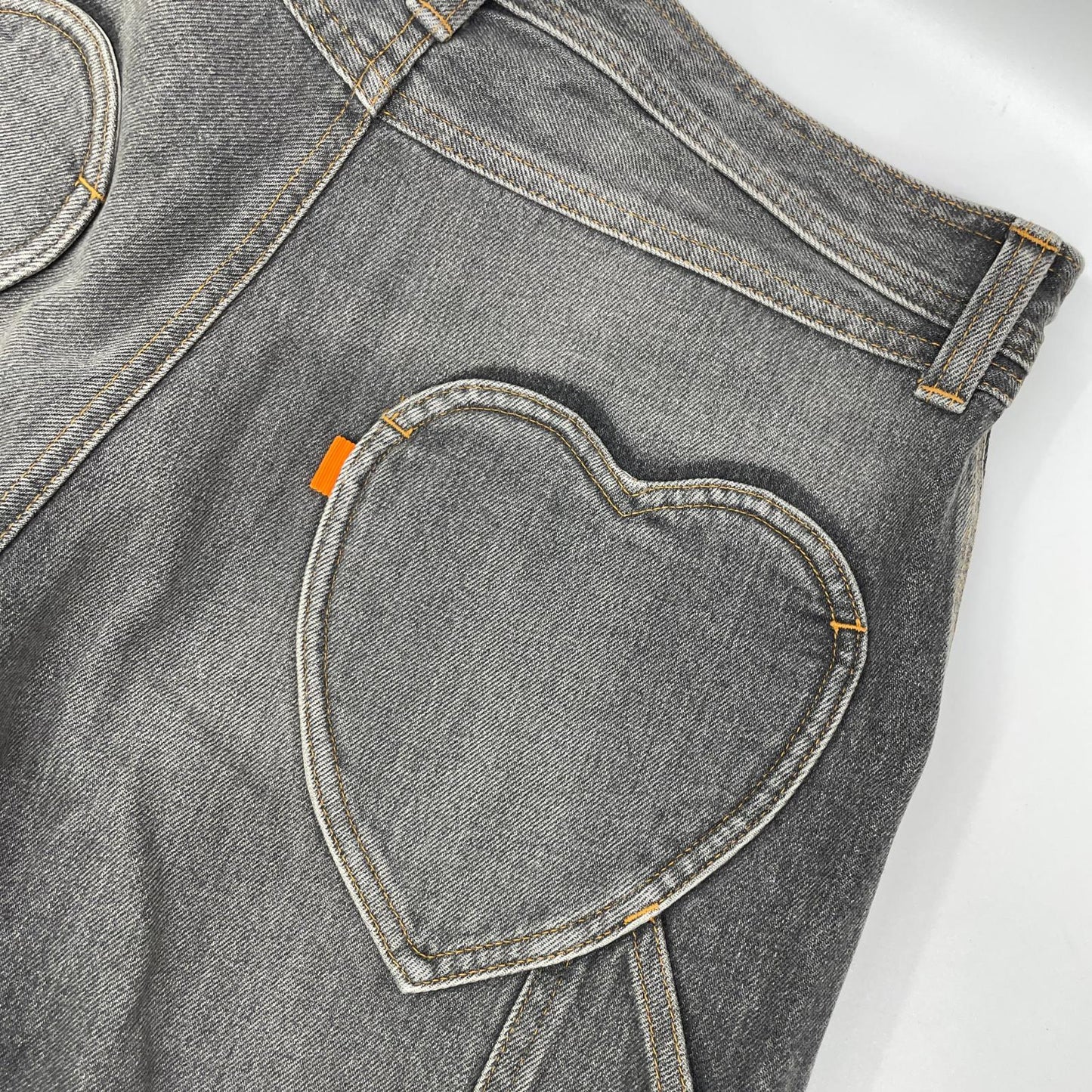 RICE NINE TEN ライスナインテン ブラック THREE QUARTER PAINTER JEANS クロップドバギーパンツ ボトムス