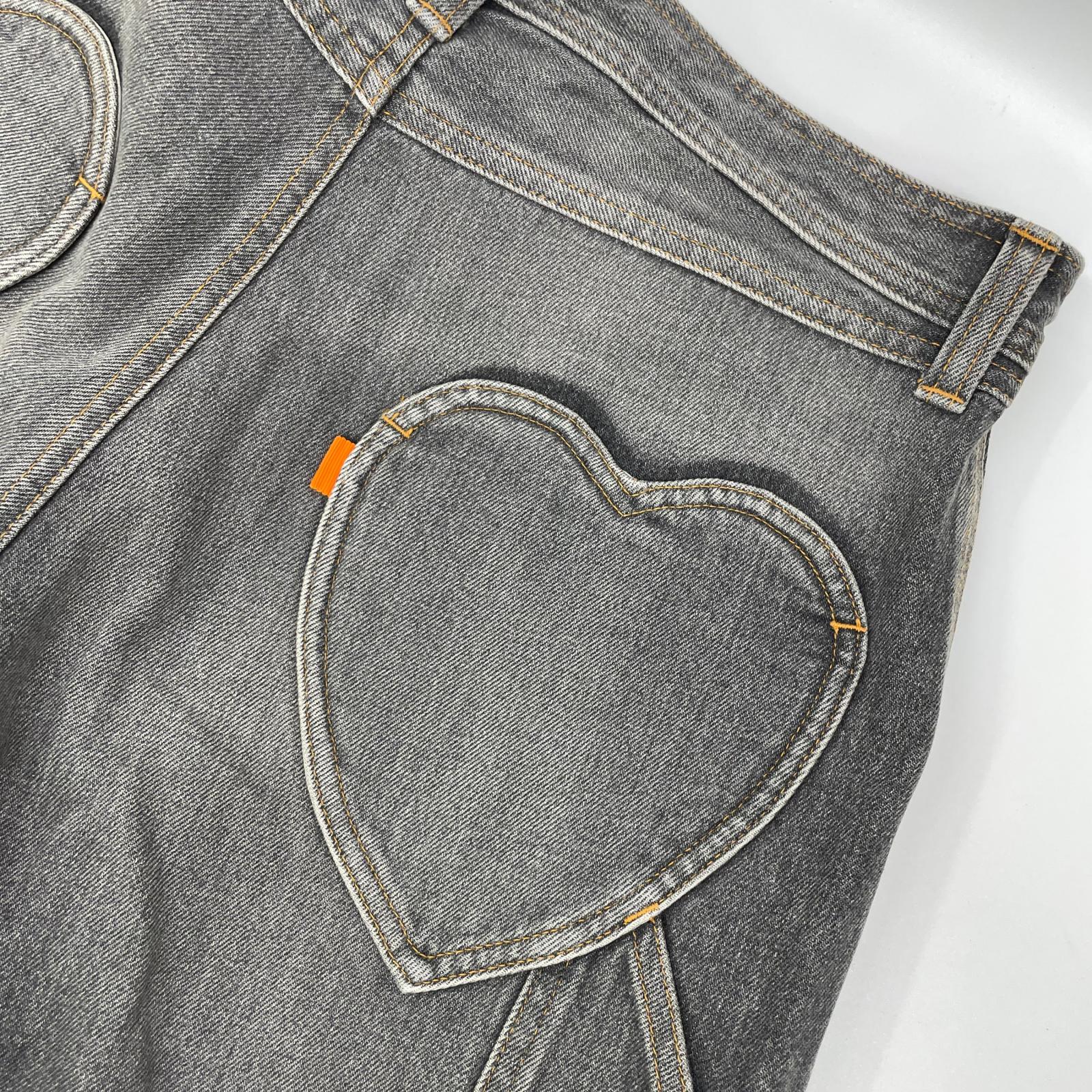 RICE NINE TEN ライスナインテン ブラック THREE QUARTER PAINTER JEANS クロップドバギーパンツ ボトムス