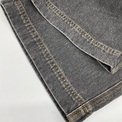RICE NINE TEN ライスナインテン ブラック THREE QUARTER PAINTER JEANS クロップドバギーパンツ ボトムス
