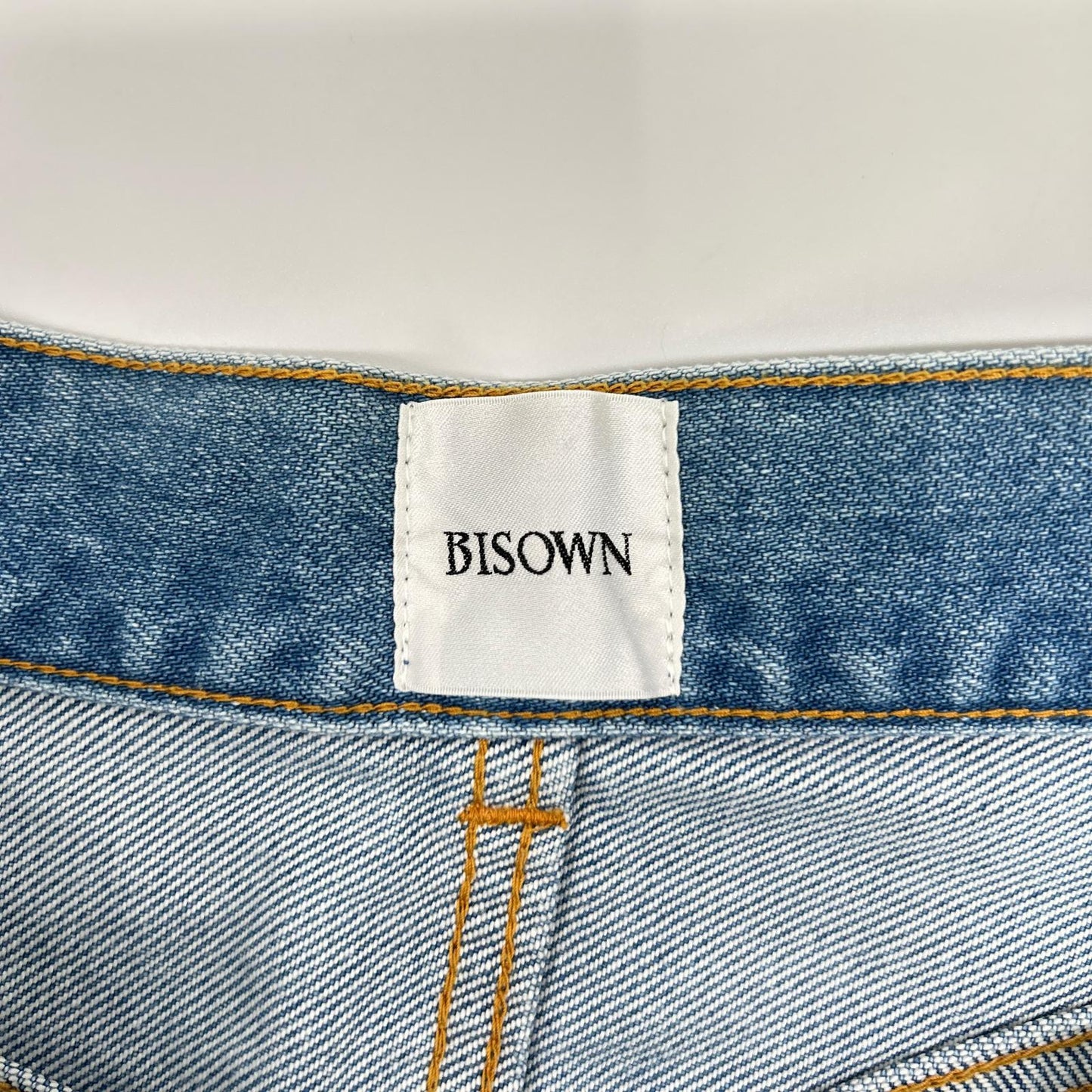 BISOWN ビソウン 24SS 24SS-BIS-PT01K インディゴ ペイントデザイン ストレートデニムパンツ ボトムス
