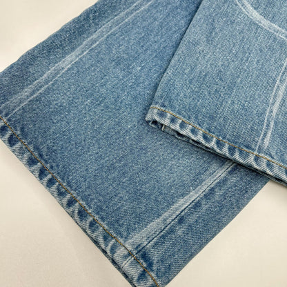 BISOWN ビソウン 24SS 24SS-BIS-PT01K インディゴ ペイントデザイン ストレートデニムパンツ ボトムス