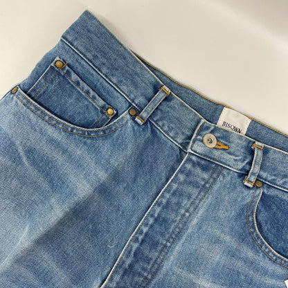 BISOWN ビソウン 24SS 24SS-BIS-PT01K インディゴ ペイントデザイン ストレートデニムパンツ ボトムス