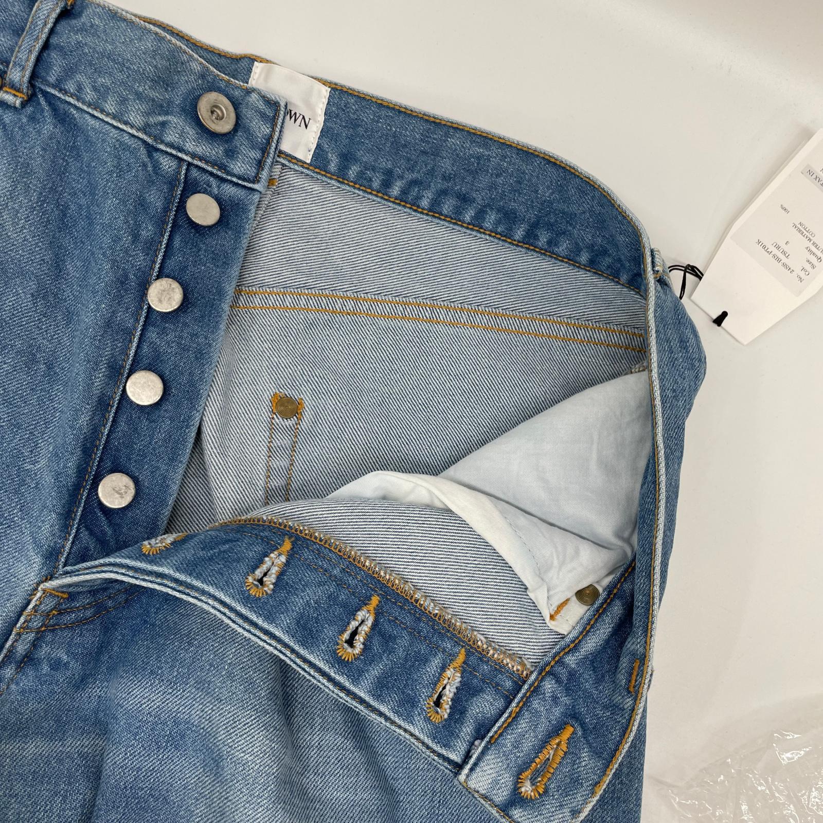 BISOWN ビソウン 24SS 24SS-BIS-PT01K インディゴ ペイントデザイン ストレートデニムパンツ ボトムス