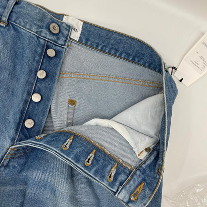 BISOWN ビソウン 24SS 24SS-BIS-PT01K インディゴ ペイントデザイン ストレートデニムパンツ ボトムス