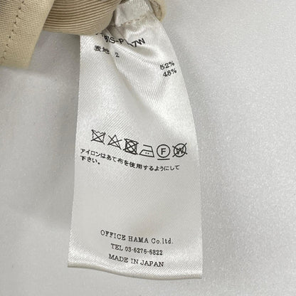 BISOWN ビソウン 24SS 24SS-BIS-PT07W ベージュ コットンリネン 1タックストレートパンツ ボトムス