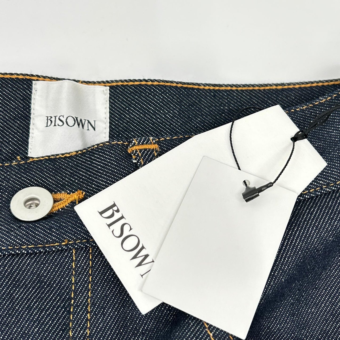BISOWN ビソウン 24SS 24SS-BIS-PT01R インディゴ センタープレスリジットデニムパンツ ボトムス