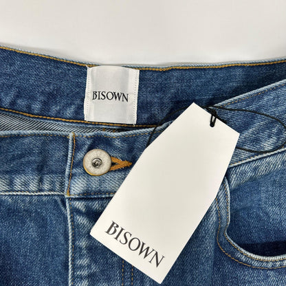 BISOWN ビソウン 24AW 24AW-BIS-PT32 インディゴ センタープレス ブリーチデニムパンツ ボトムス