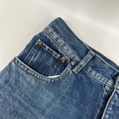 BISOWN ビソウン 24AW 24AW-BIS-PT32 インディゴ センタープレス ブリーチデニムパンツ ボトムス