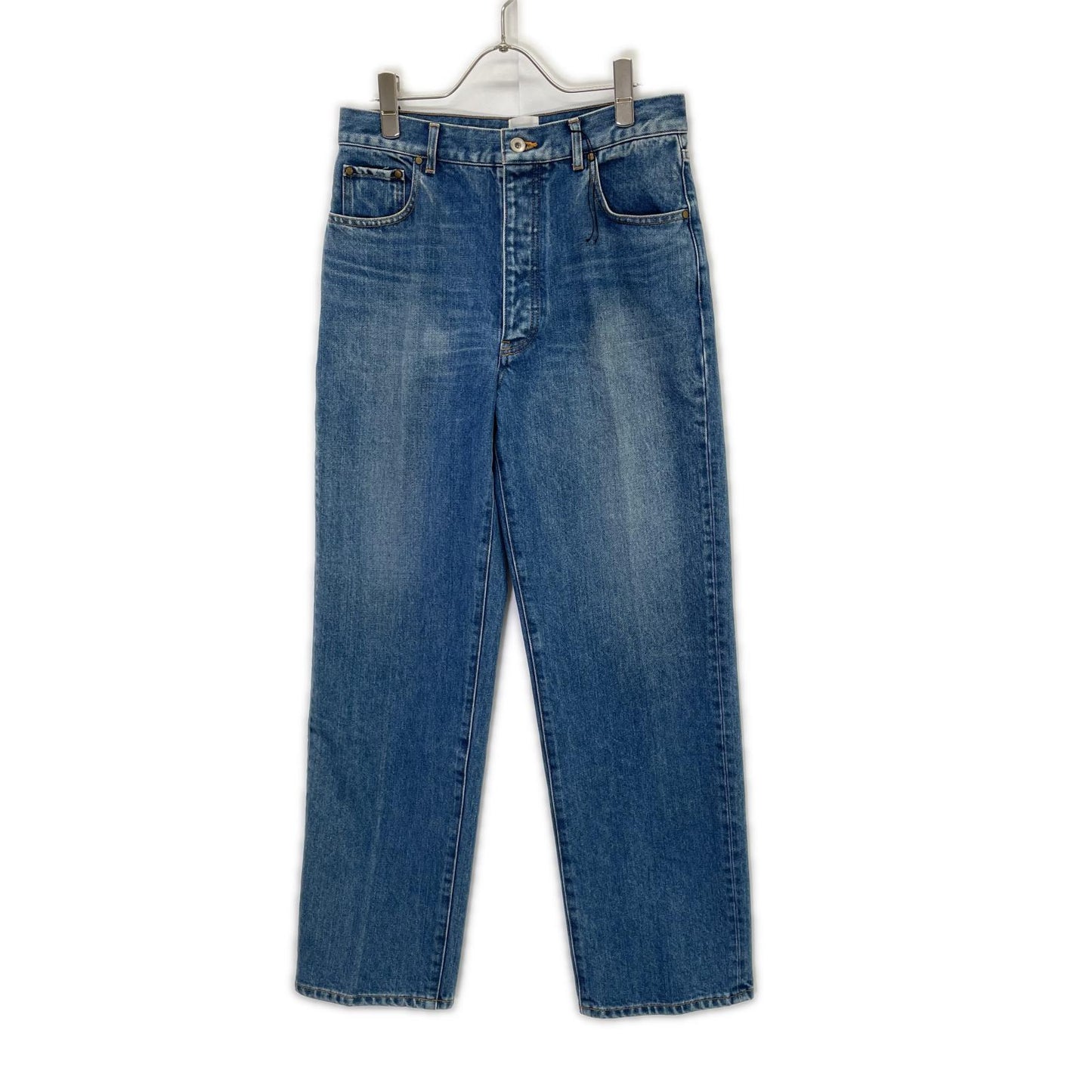 BISOWN ビソウン 24AW 24AW-BIS-PT32 インディゴ センタープレス ブリーチデニムパンツ ボトムス
