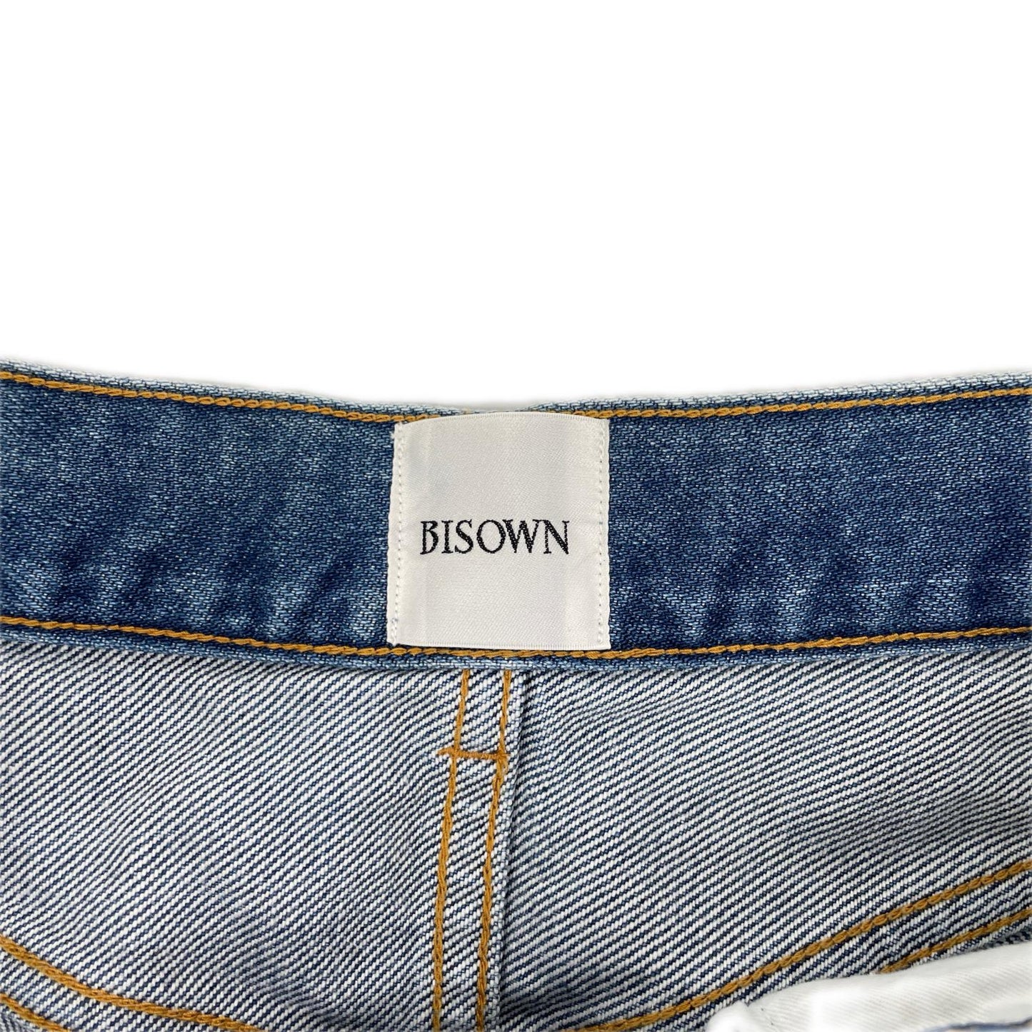 BISOWN ビソウン 24AW 24AW-BIS-PT32 インディゴ センタープレス ブリーチデニムパンツ ボトムス