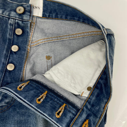 BISOWN ビソウン 24AW 24AW-BIS-PT32 インディゴ センタープレス ブリーチデニムパンツ ボトムス