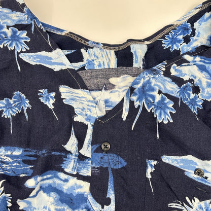 77circa ナナナナサーカ cc20SS-26 ネイビーブルー circa make triangle open aloha top トップス