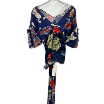 77circa ナナナナサーカ cc19ss-32 ネイビー circa make V-neck aloha top トップス