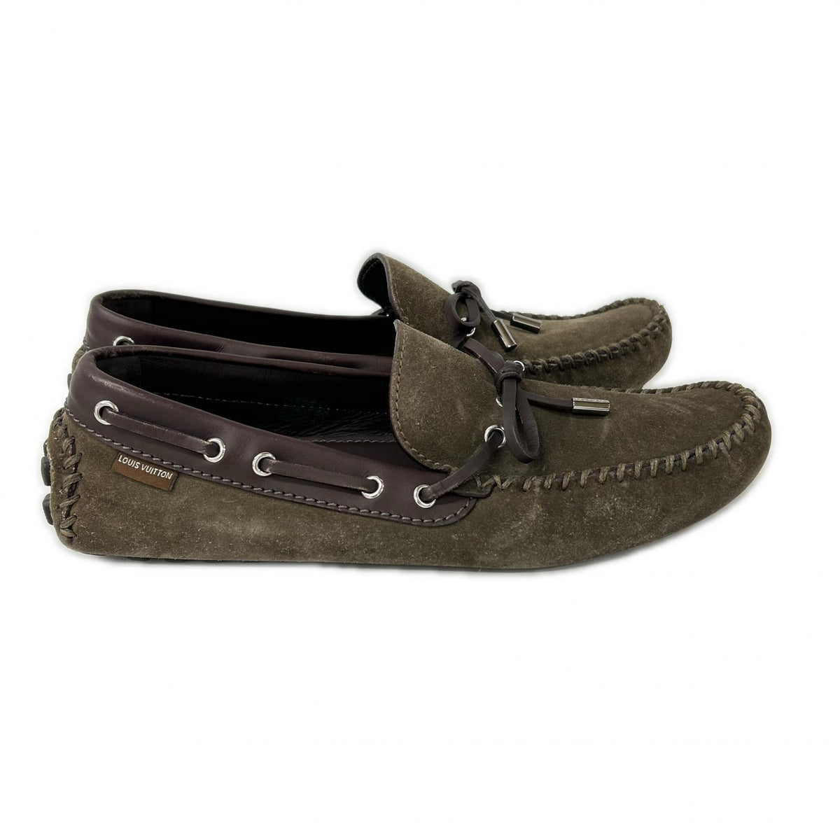 LOUIS VUITTON Louis Vuitton Arizona Line suede driving shoes