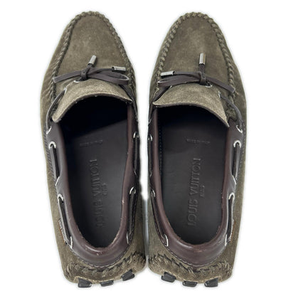 LOUIS VUITTON Louis Vuitton Arizona Line suede driving shoes