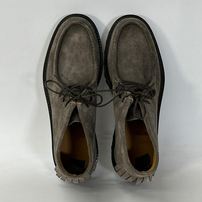 GIORGIOARMANI ジョルジオアルマーニ 【美品】X2M254 suede fringe-trim accent chukka boots shoes