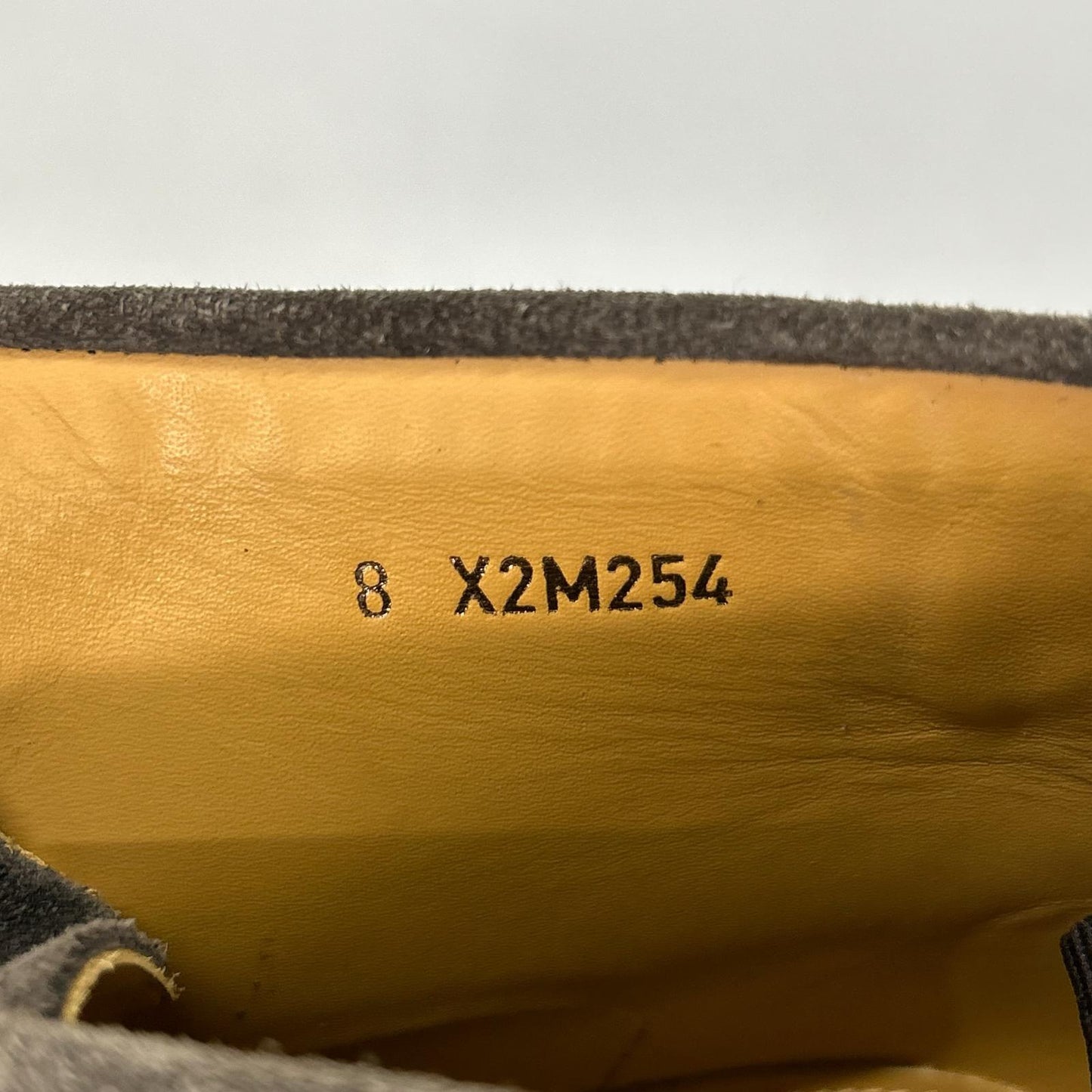 GIORGIOARMANI ジョルジオアルマーニ 【美品】X2M254 スエード フリンジトリムアクセント チャッカブーツ シューズ