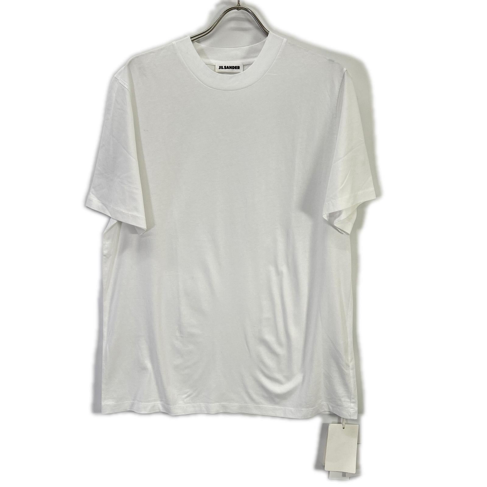 JILSANDER ジルサンダー ホワイト コットン クルーネック Tシャツ トップス