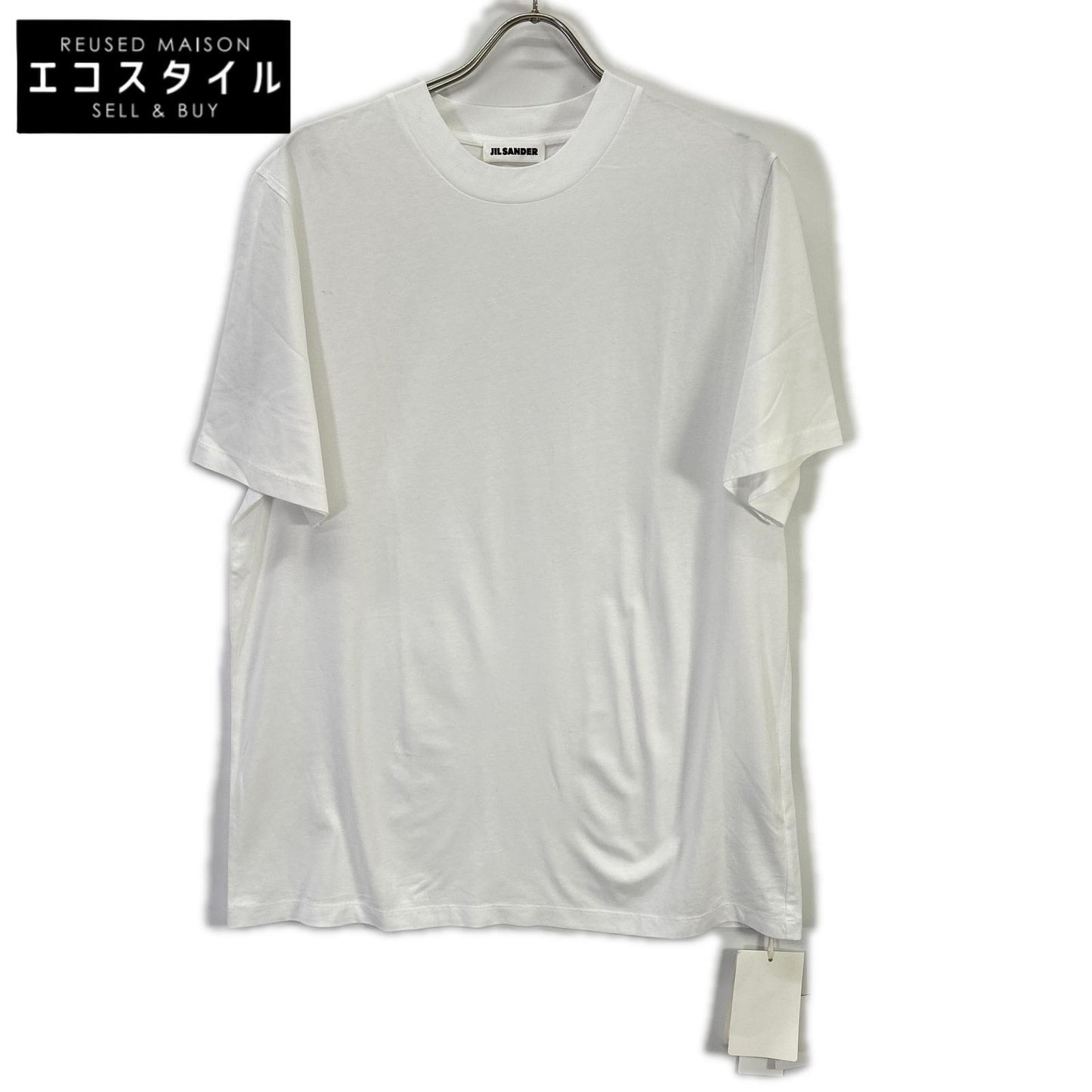 JILSANDER ジルサンダー ホワイト コットン クルーネック Tシャツ トップス