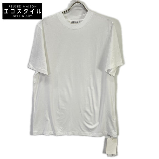 JILSANDER ジルサンダー ホワイト コットン クルーネック Tシャツ トップス