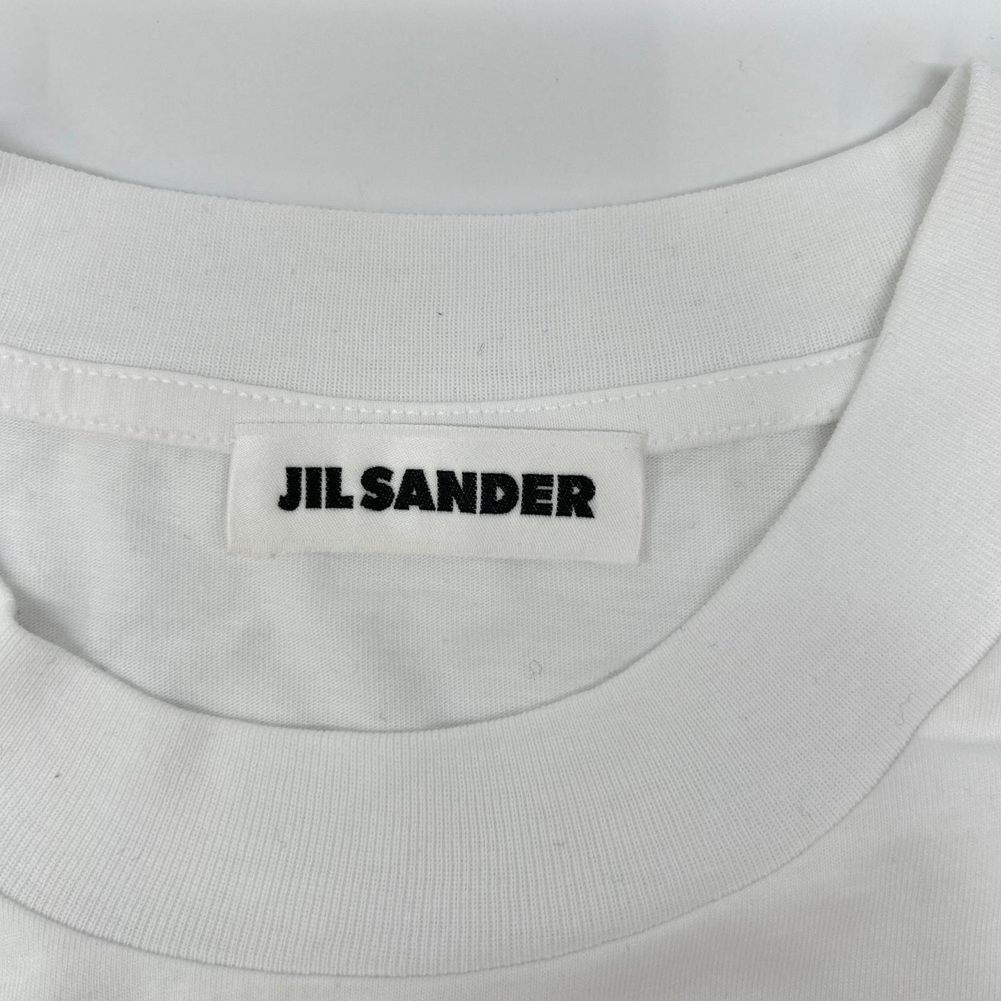 JILSANDER ジルサンダー ホワイト コットン クルーネック Tシャツ トップス