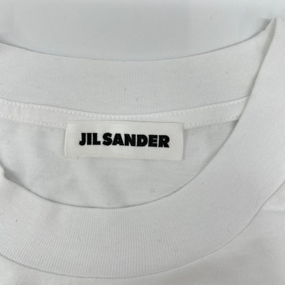 JILSANDER ジルサンダー ホワイト コットン クルーネック Tシャツ トップス
