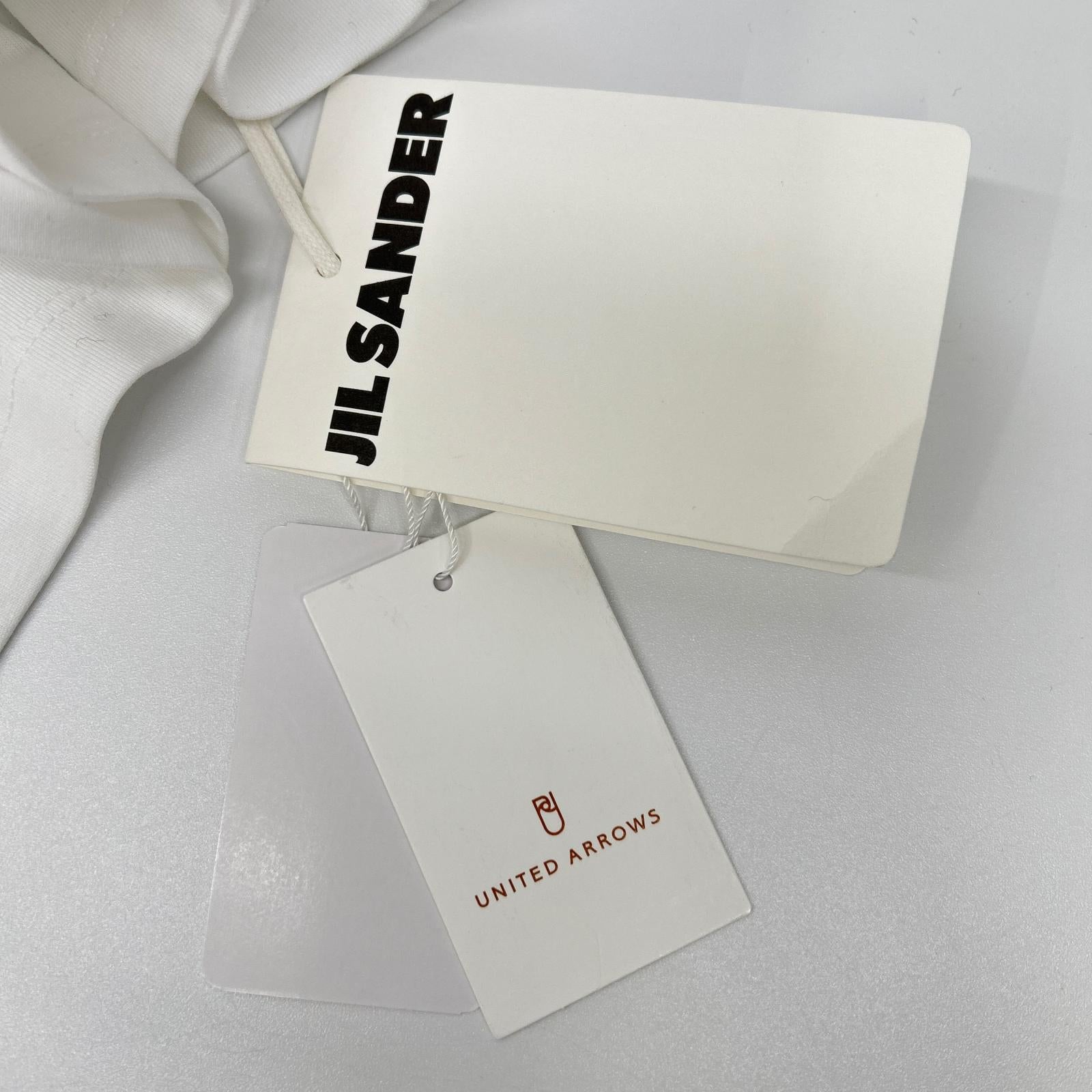 JILSANDER ジルサンダー ホワイト コットン クルーネック Tシャツ トップス