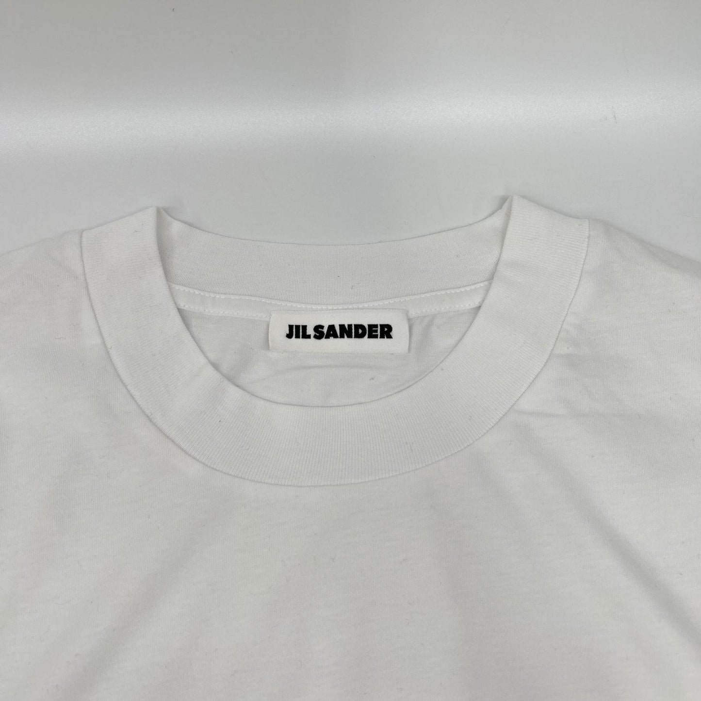 JILSANDER ジルサンダー ホワイト コットン クルーネック Tシャツ トップス