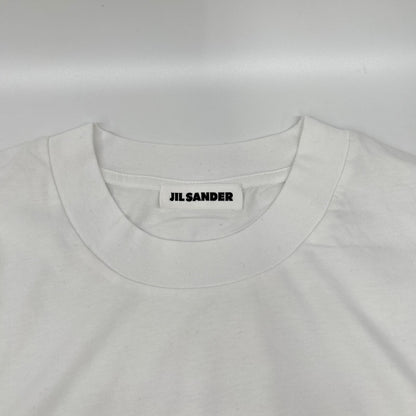 JILSANDER ジルサンダー ホワイト コットン クルーネック Tシャツ トップス