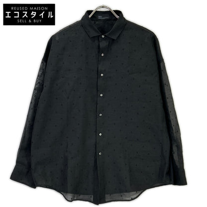 TICCA ティッカ TBES-082 ブラック シアー ドットエンブロイダリーシャツ トップス
