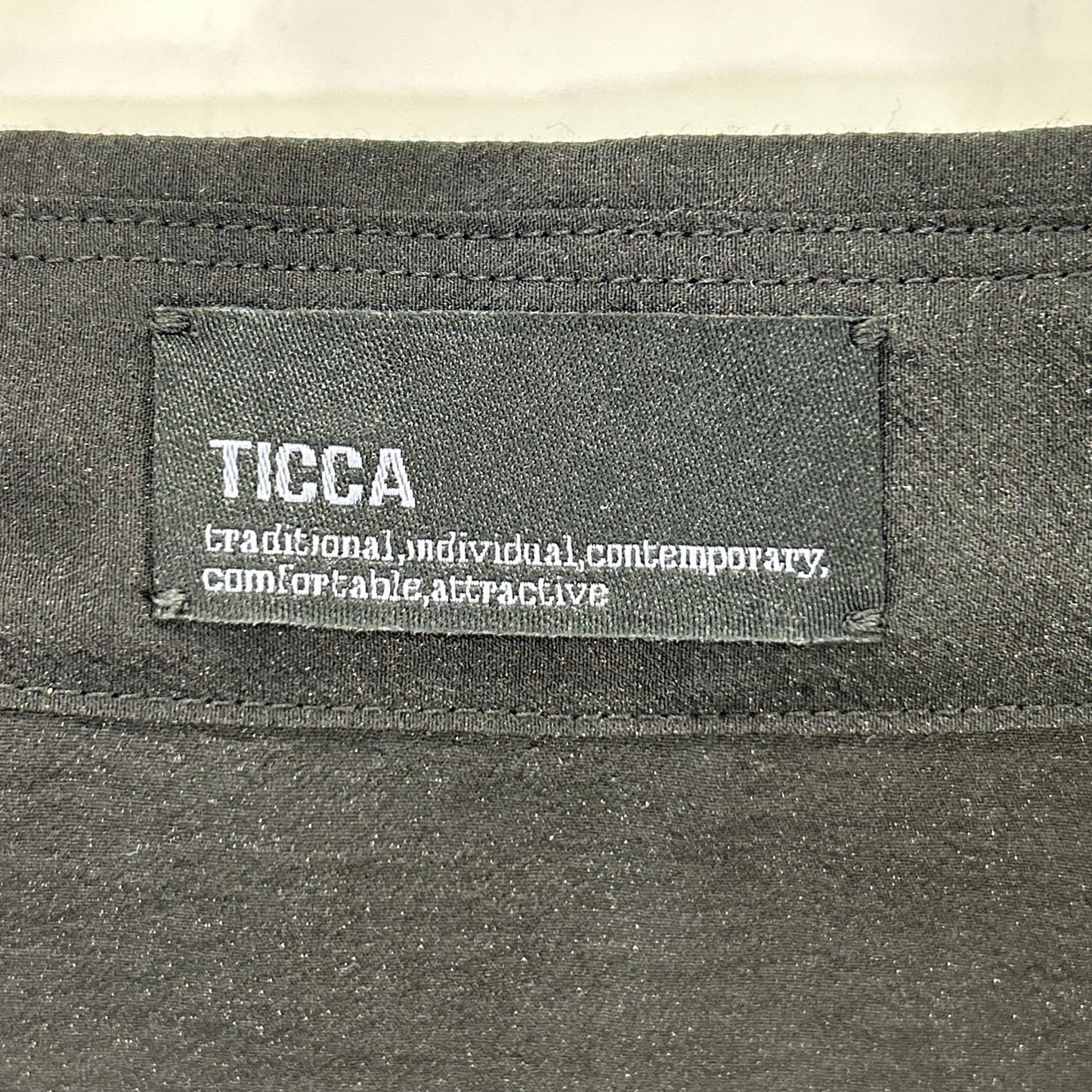 TICCA ティッカ TBES-082 ブラック シアー ドットエンブロイダリーシャツ トップス
