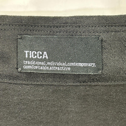 TICCA ティッカ TBES-082 ブラック シアー ドットエンブロイダリーシャツ トップス