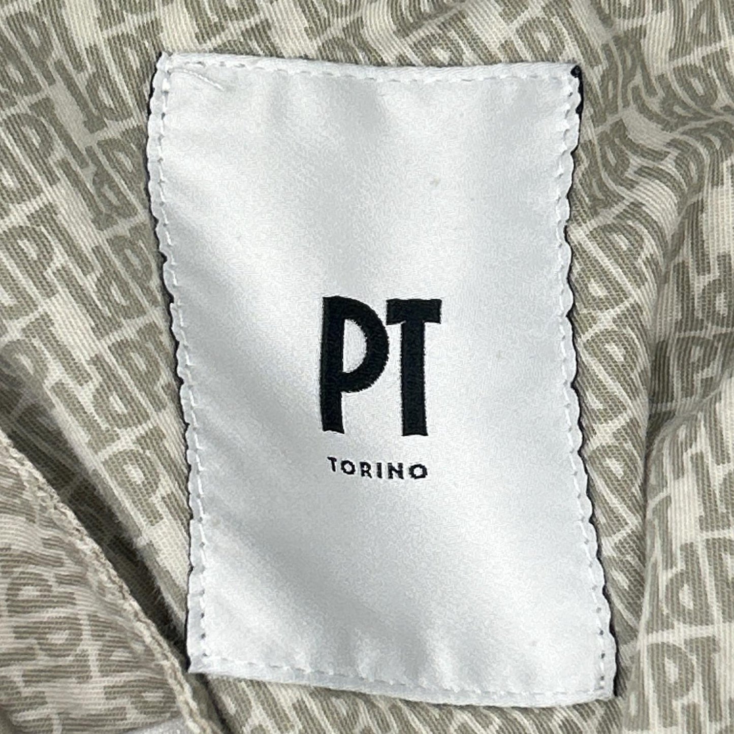 PT TORINO ピーティートリノ ホワイト コットン EVO FIT 1プリーツ ストレッチチノトラウザーパンツ ボトムス